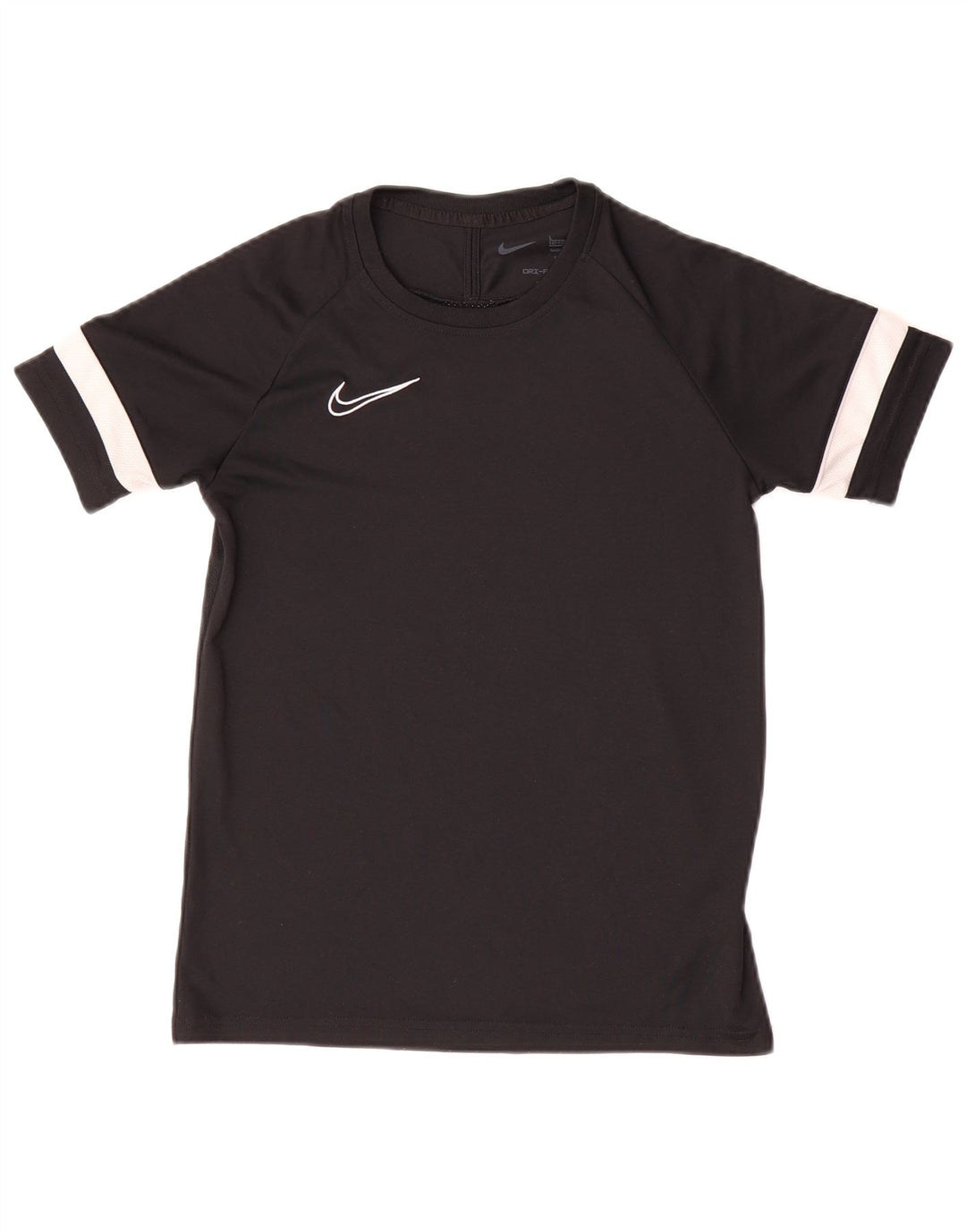 Nike Boys Dri Fit T-Shirt Top 12-13 år Stor Sort Colourblock Polyester