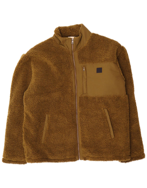 Gant Herre Fleecejakke UK 46 3XL Khaki Polyester