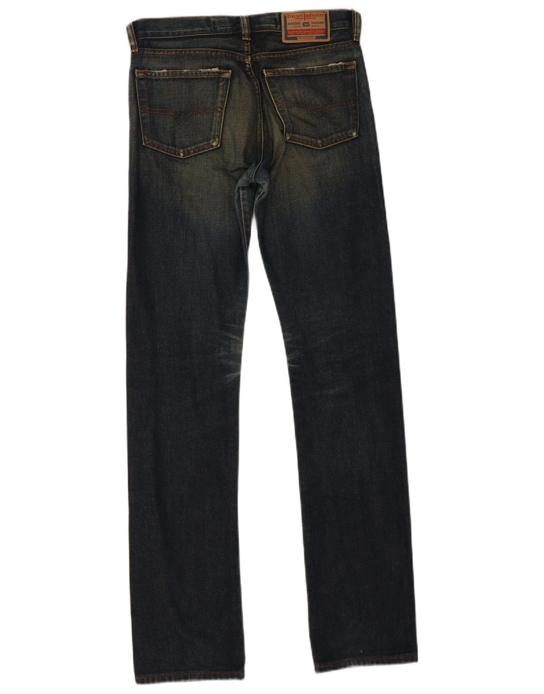 Diesel Dame Larkee Straight Jeans W25 L32 Blå Bomuld