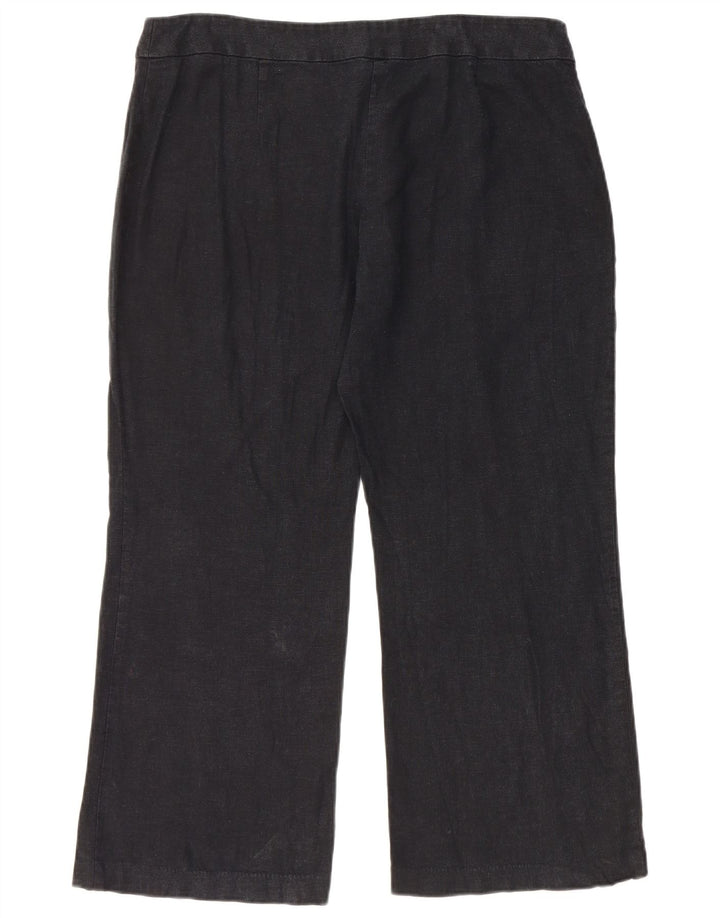 Marks & Spencer Kvinder Casual Bukser med brede ben W36 L26 Sort