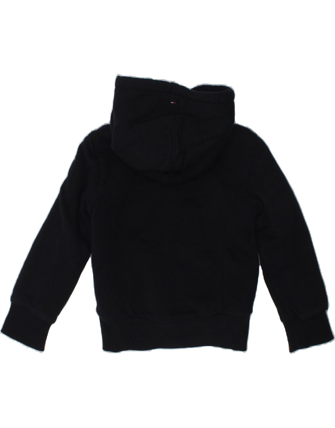 TOMMY HILFIGER Boys Graphic Hooded Bomber Jacket 3-4 Years Navy Blue Vintage Tommy Hilfiger and Second-Hand Tommy Hilfiger from Messina Hembry 