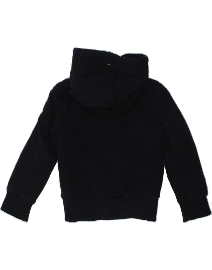 TOMMY HILFIGER Boys Graphic Hooded Bomber Jacket 3-4 Years Navy Blue Vintage Tommy Hilfiger and Second-Hand Tommy Hilfiger from Messina Hembry 