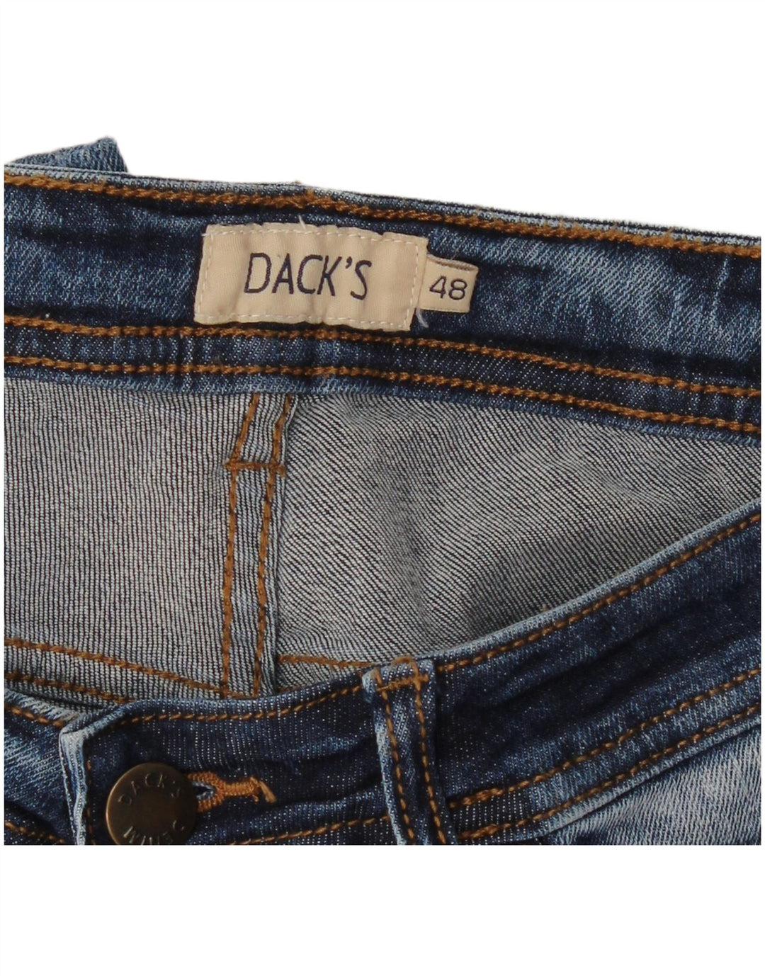 DACK'S Straight Jeans til mænd IT 48 Medium W32 L28 Blå