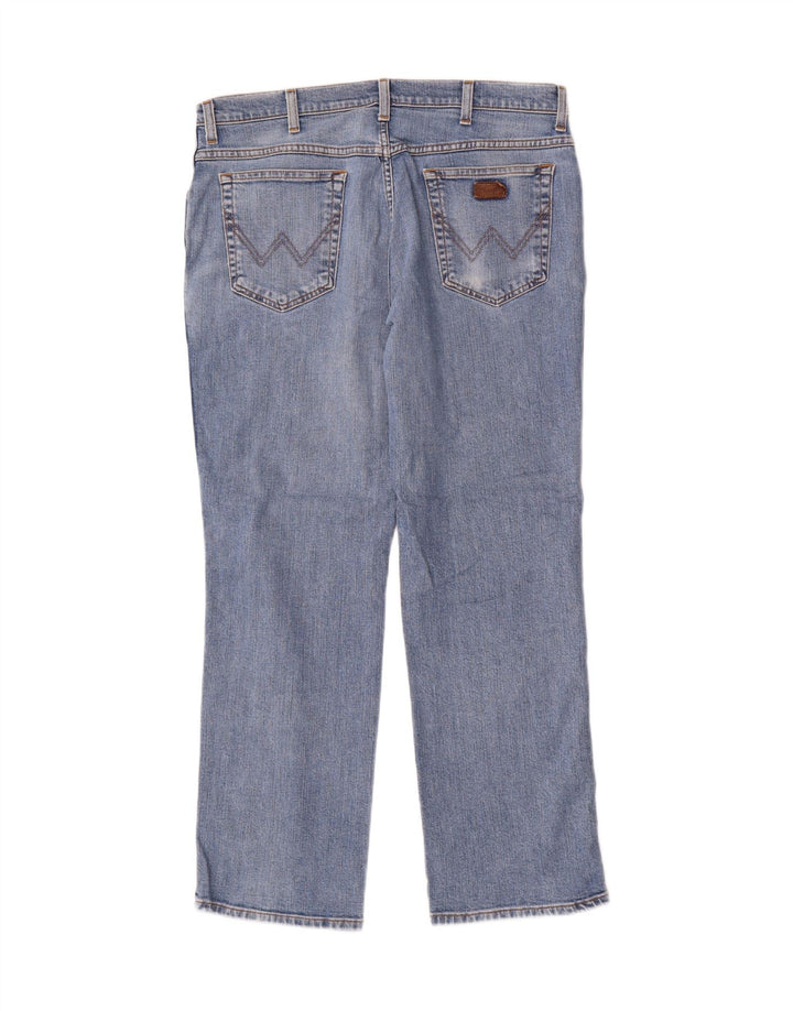 Wrangler Herre Texas Stretch Straight Jeans W36 L30 Blå Bomuld