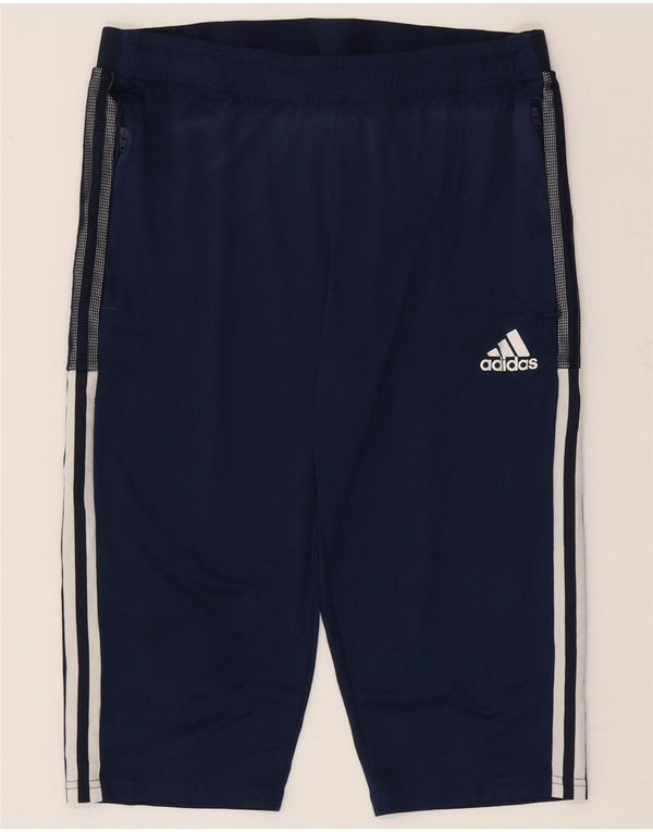 Adidas Herre Aeroready Bermuda Sportshorts Large Navy Blue Polyester