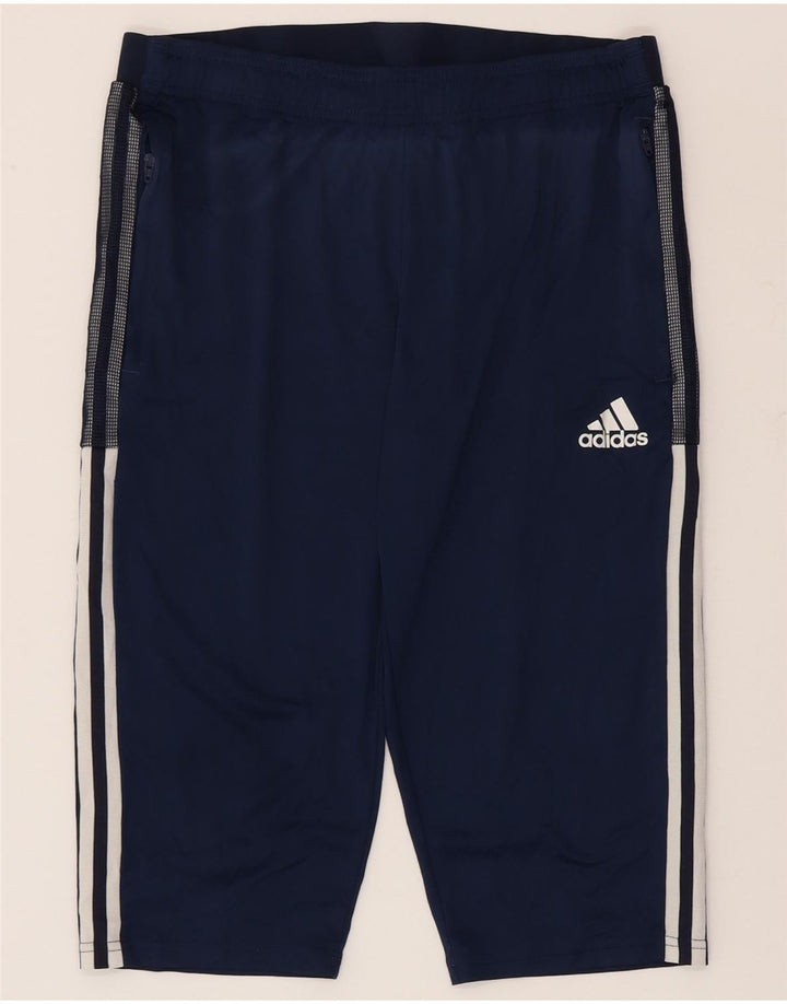 Adidas Herre Aeroready Bermuda Sportshorts Large Navy Blue Polyester