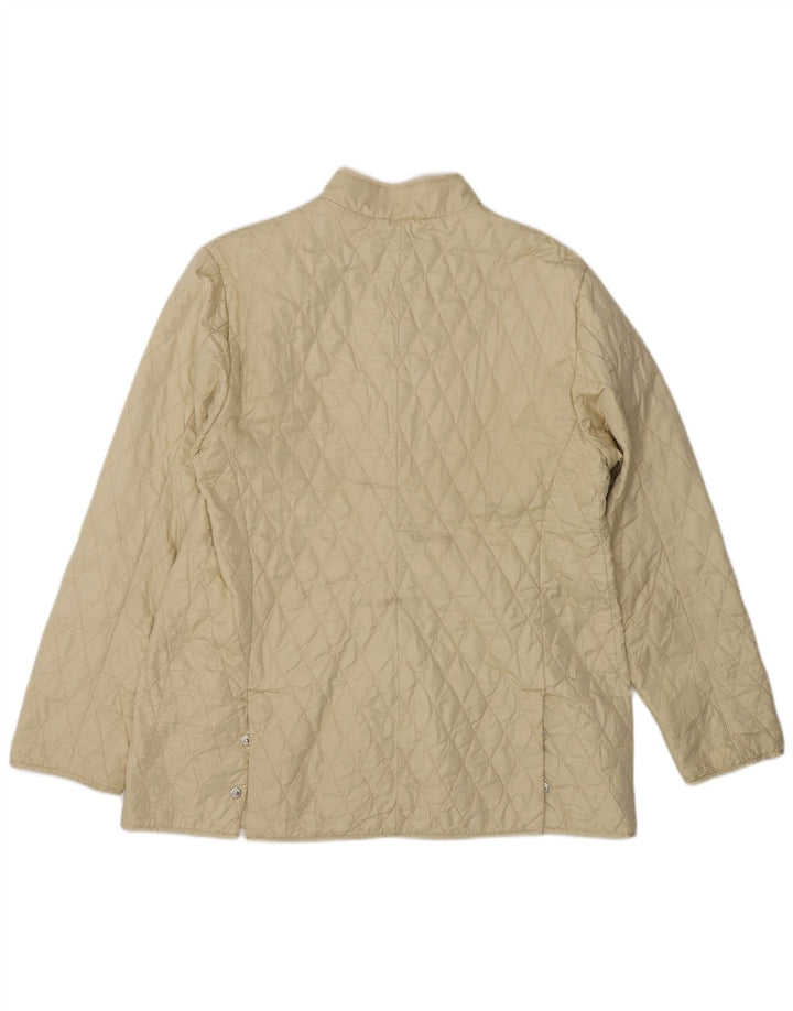 Moncler Dame Quiltet Jakke Størrelse 4 XL Beige