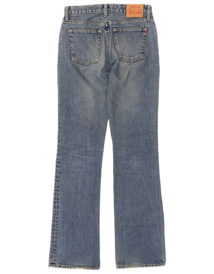 Replay Dame Bootcut Jeans W26 L32 Blå Bomuld