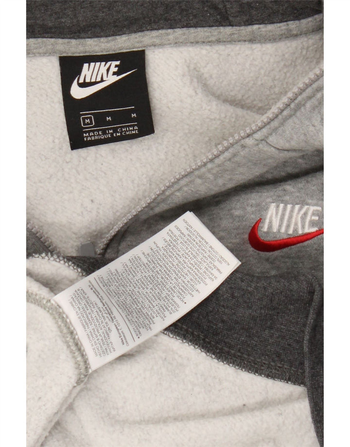 Nike hættetrøje med lynlås til mænd Medium Grey Flecked Bomuld