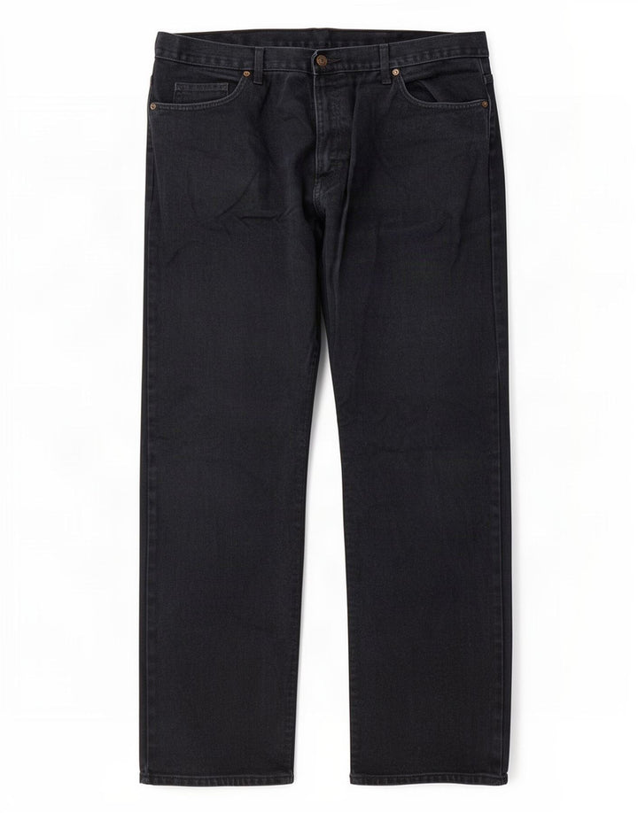 Marks & Spencer Straight Jeans til mænd W38 L33 Sort bomuld