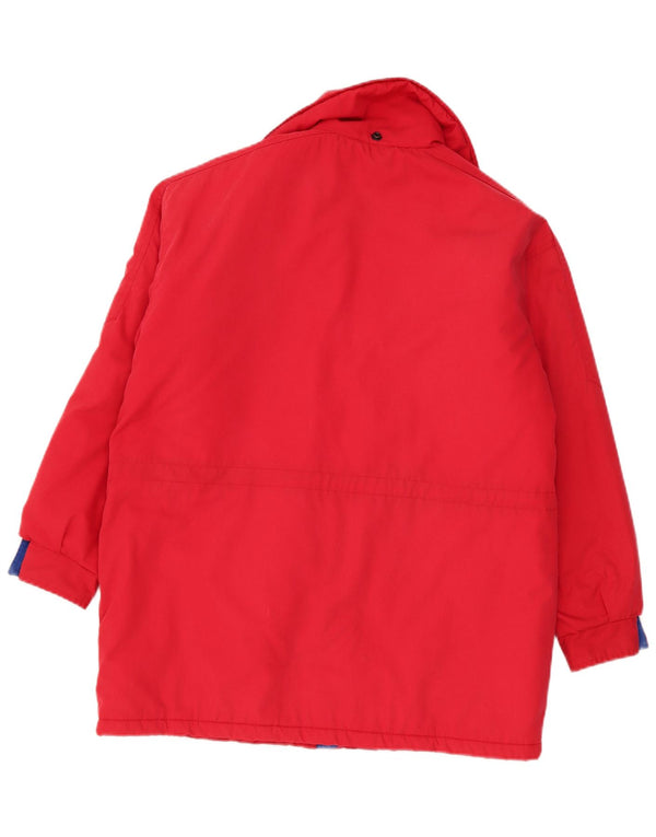 Vintage Dame Windbreaker Jacket UK 14 Large Red