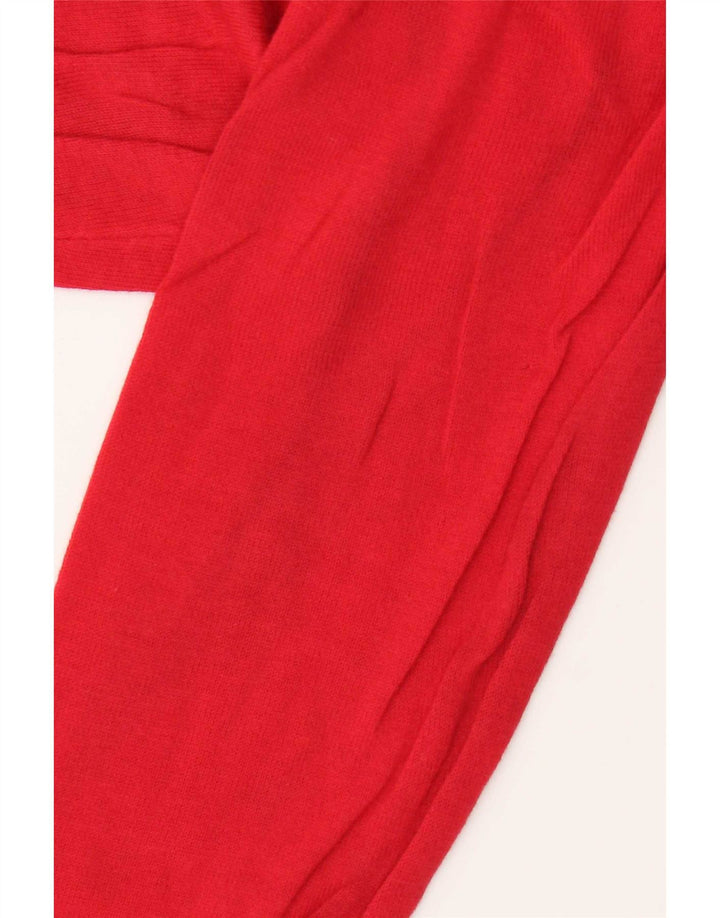 Zara Herre Jumper Sweater med rund hals Stor rød bomuld