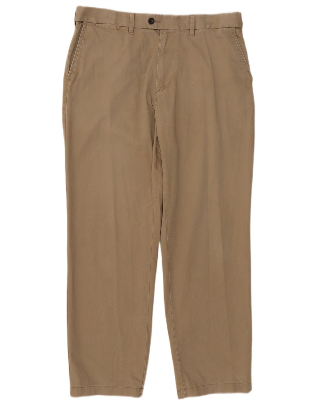 Marks & Spencer Herre Regular Fit Suit Bukser W36 L31 Beige Bomuld