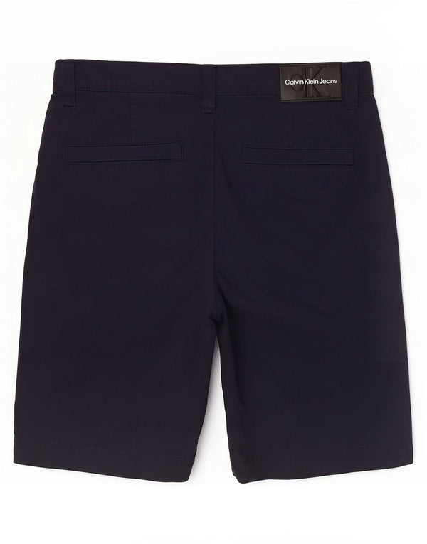 Calvin Klein Herre Chino Shorts Små W30 Marineblå Bomuld