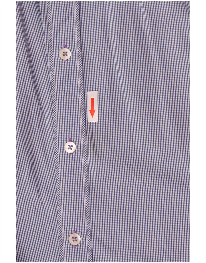 Ted Baker Herreskjorte str. 6 2XL Navy Blue Check