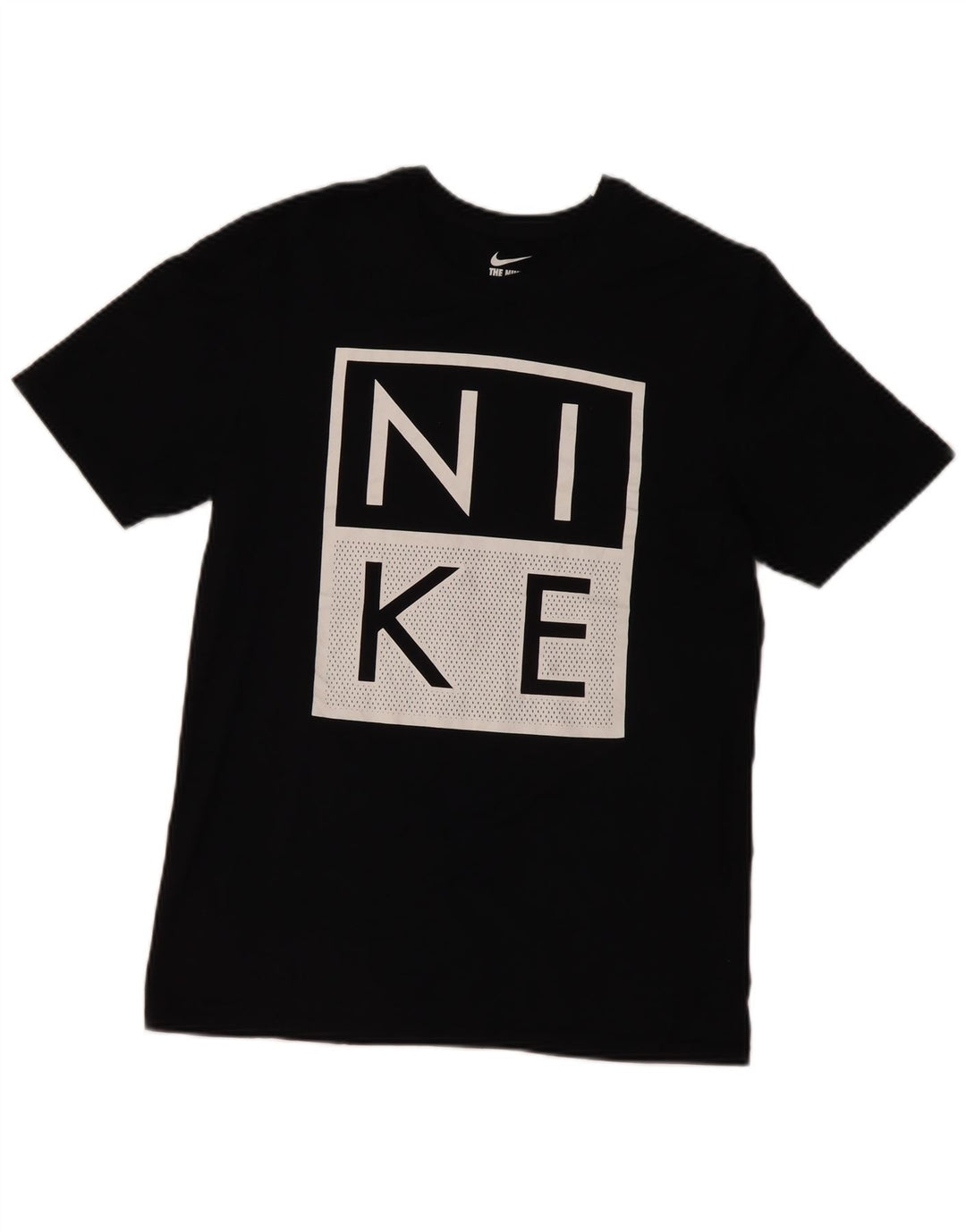 Nike Herre grafisk T-shirt Top Medium Sort Bomuld