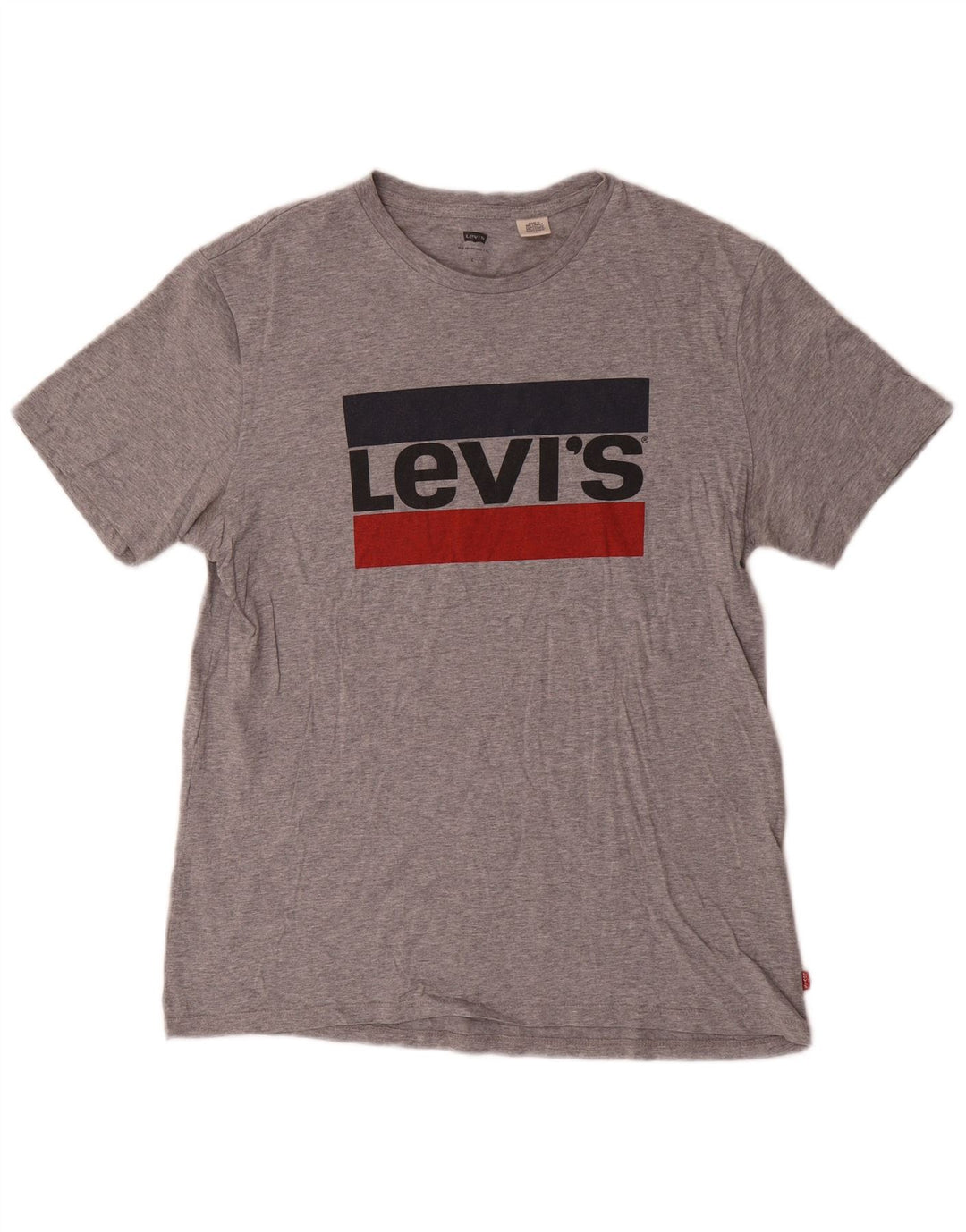 Levi's Herre grafisk T-shirt Top Stor Grå Flecked