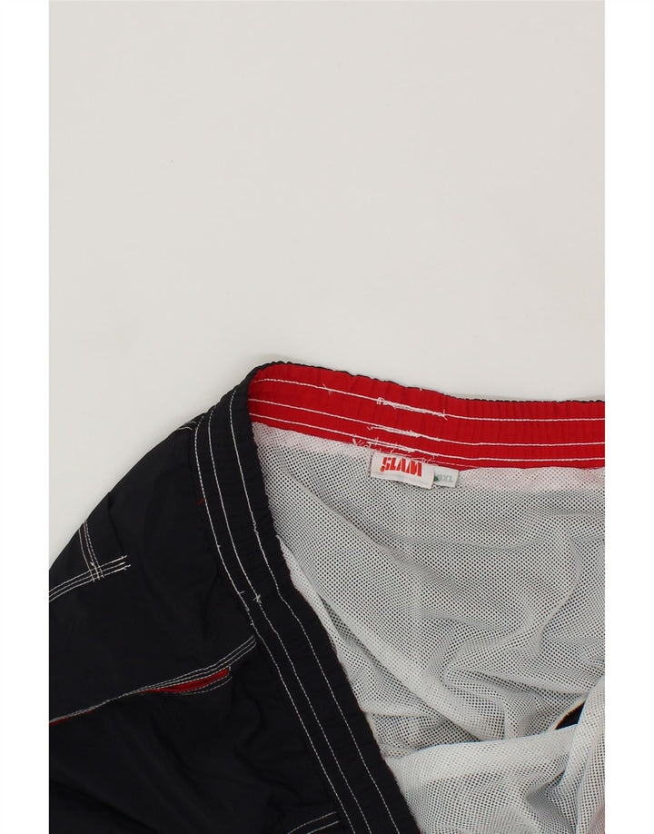 SLAM Mens Swimming Shorts 3XL  Black Nylon Vintage Slam and Second-Hand Slam from Messina Hembry 