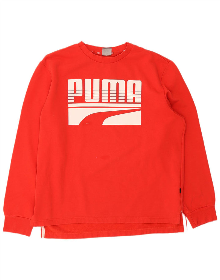 Puma Herre grafisk sweatshirt Jumper Medium Rød