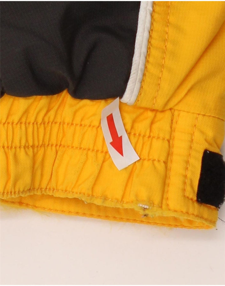 Vintage Herre Vandtæt Skijakke IT 48 Medium Gul Colourblock