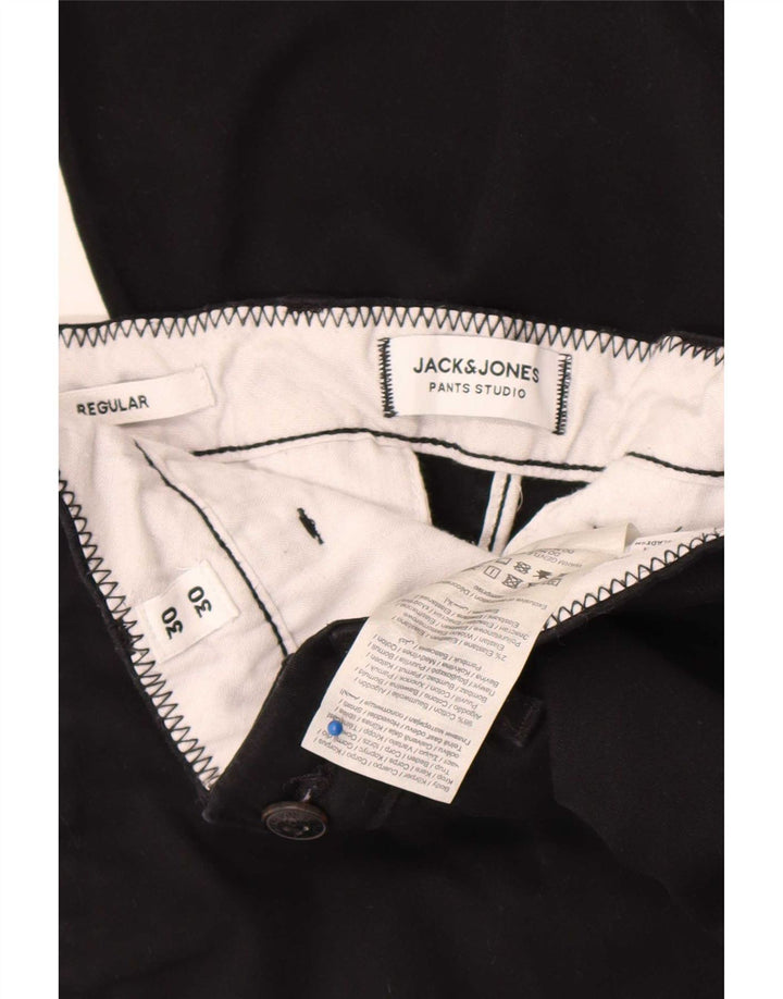 Jack & Jones Herre Regular Chino Bukser W30 L30 Sort Bomuld