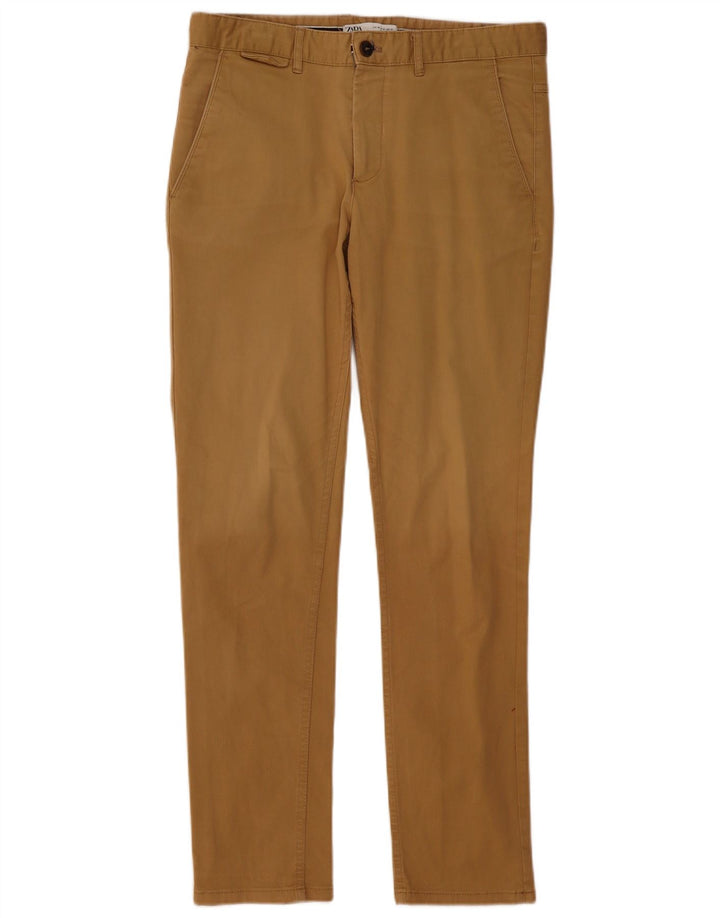 Zara Herre Slim Chino Bukser EU 40 Medium W31 L31 Beige