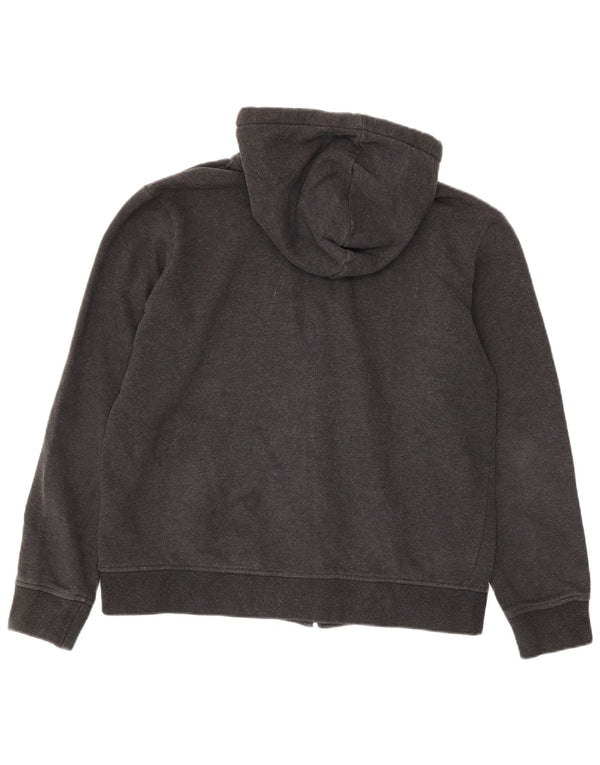 K-Way Mens Zip Hoodie Sweater XL Grey Cotton