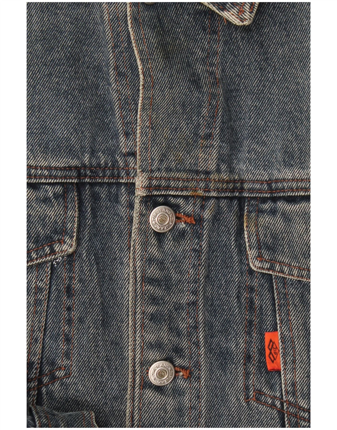 Lynlås Herre denimjakke UK 40 Large Blue