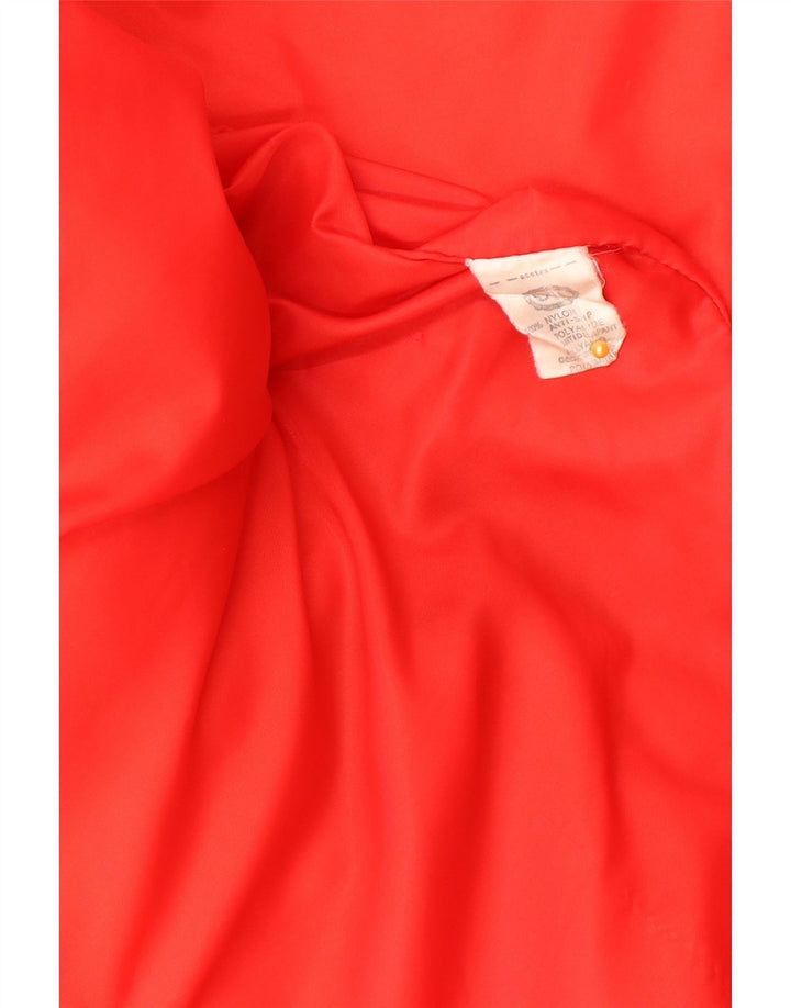 C&A Herre polstret jakke UK 38 Medium Rød Colourblock Nylon