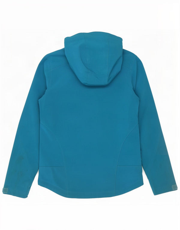 Mountain Warehouse Womens Hooded Windbreaker Jacket UK 8 Small Blue