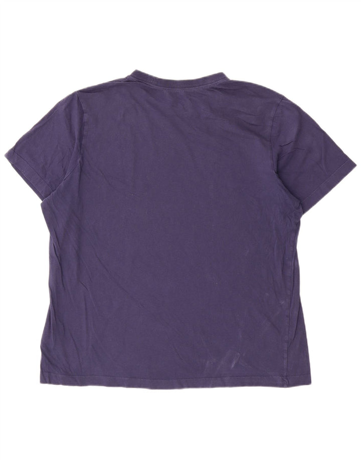 Nike T-shirt top til mænd XL marineblå bomuld