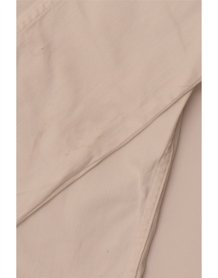 CREW TØJ Dame Slim Casual Bukser UK 12 Medium W30 L29 White