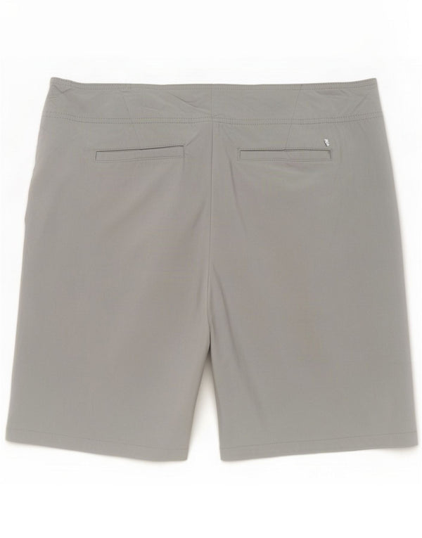 Izod Womens Golf Chino Shorts US 14 XL W34 Grey Rayon