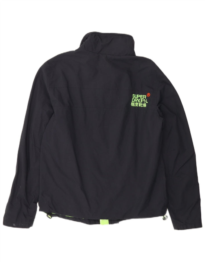 SUPERDRY Herre The Windhiker Windbreaker Jacket UK 38 Medium Navy Blue