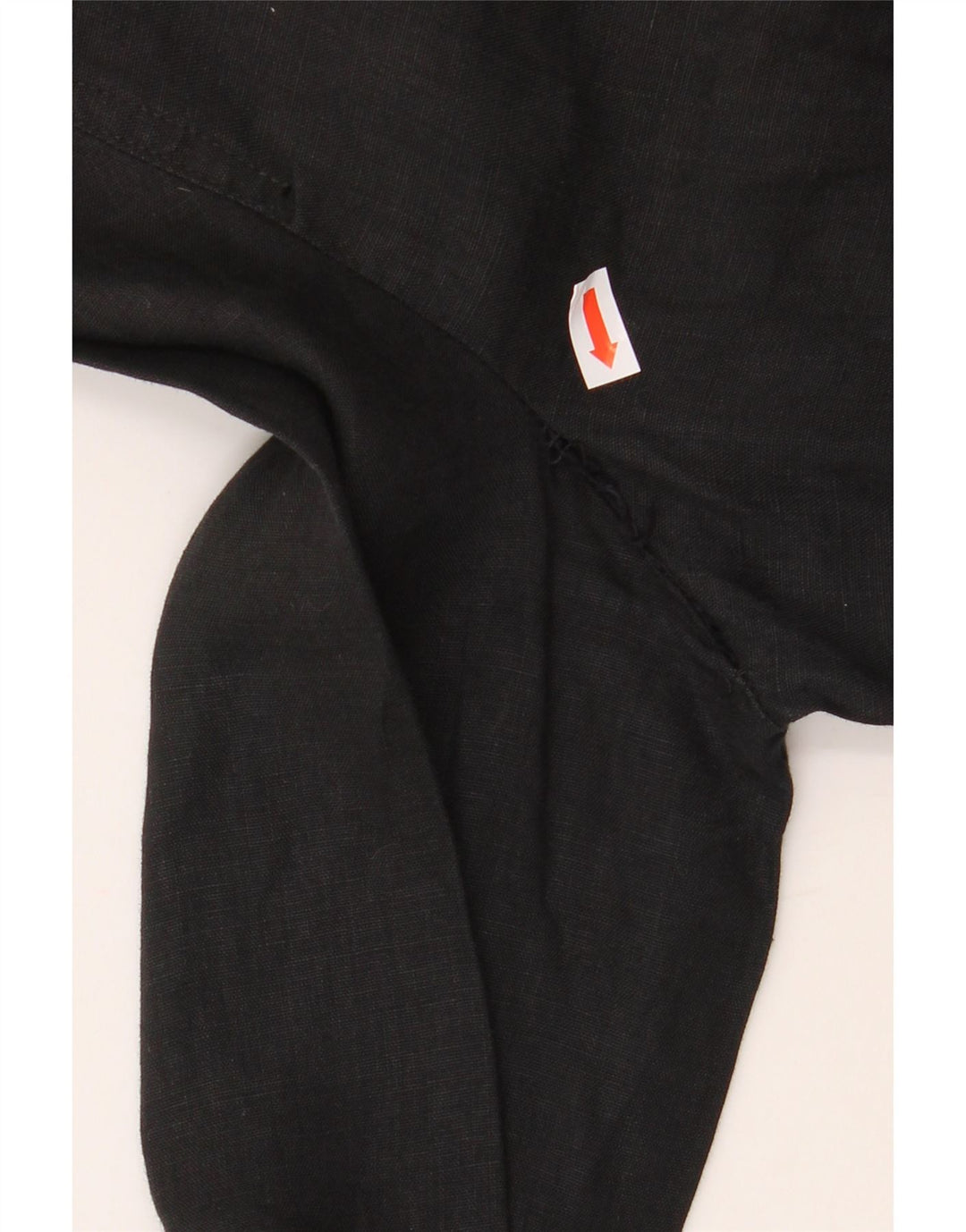 LUISA SPAGNOLI Dame Oversized skjortebluse UK 10 Small Black Flax