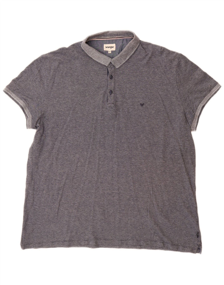 Wrangler herre poloshirt 3XL marineblå bomuld