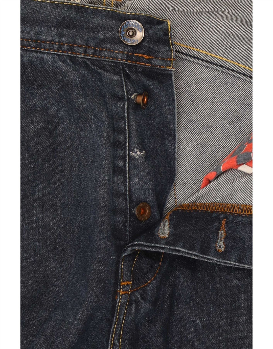 Volcom Straight Jeans til mænd W32 L31 Marineblå bomuld