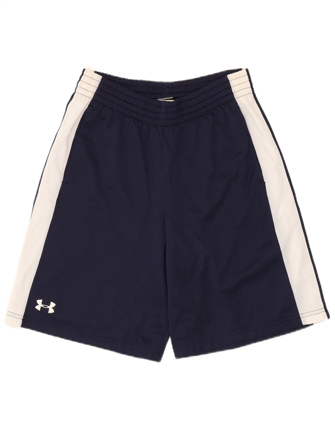 Under Armour Herre Sportshorts Small Navy Blue Colourblock Polyester