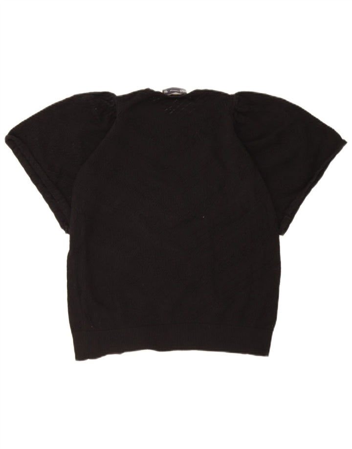 Marks & Spencer Dame sweater med rund hals DK 10 Small Black Geometric