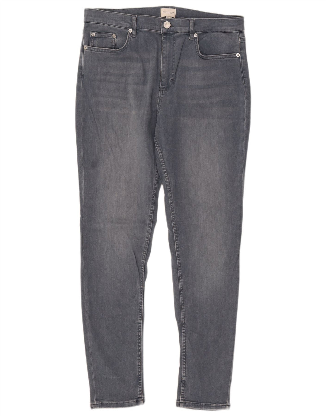 FRANSK FORBINDELSE Dame Slim Jeans UK 16 Large W32 L29 Blå Bomuld