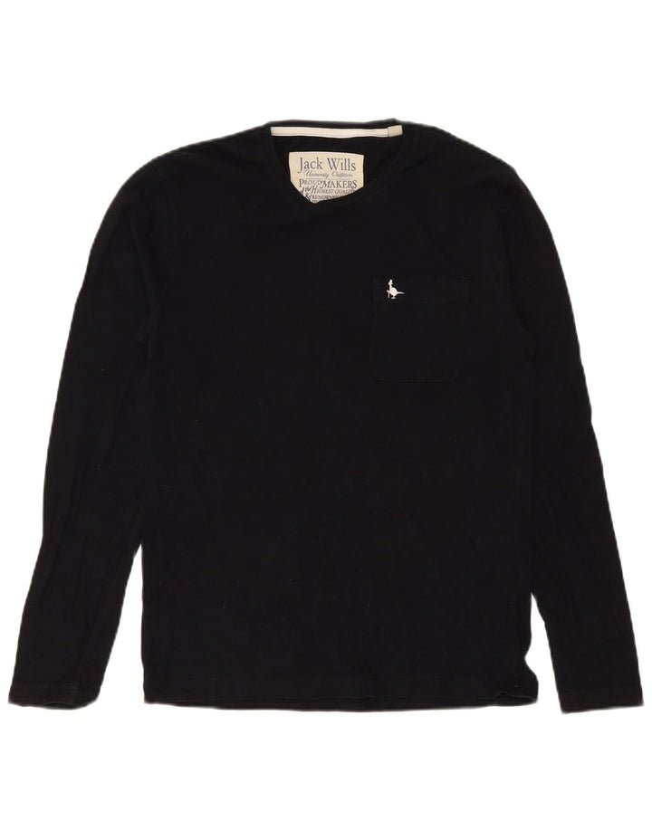Jack Wills Herre Top Langærmet XS Sort Bomuld