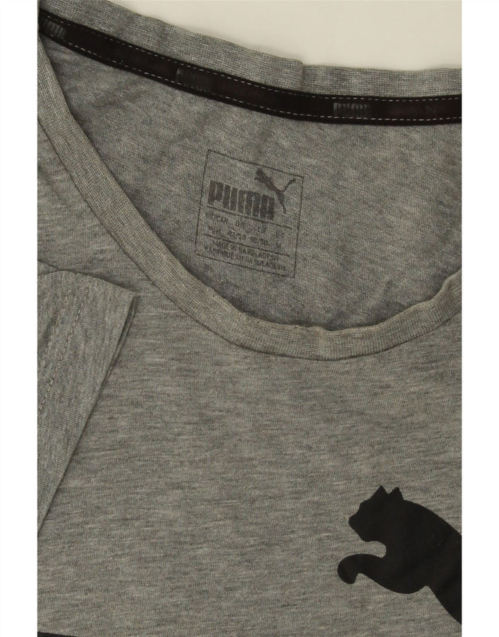 PUMA Grafisk T-shirt til mænd, mellemgrå