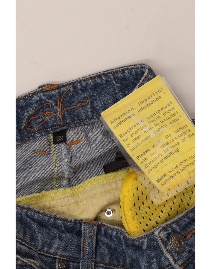 VANUCCI Mens Racer Straight Jeans IT 52 XL W36 L32 Blue Vintage Vanucci and Second-Hand Vanucci from Messina Hembry 