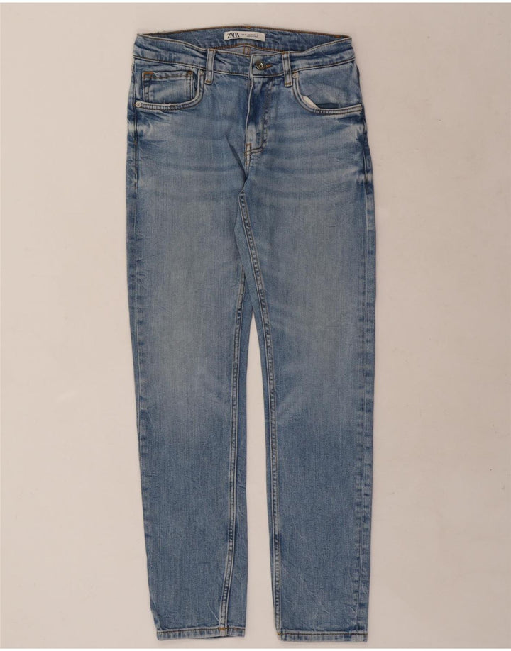 Zara Dame Slim Jeans EU 38 Small W30 L30 Blå Bomuld