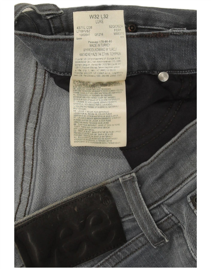 Lee Herre Luke Slim Jeans W32 L32 Grå Bomuld