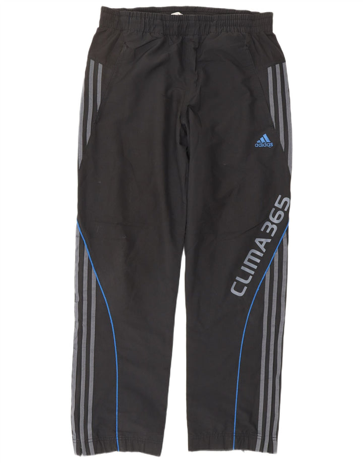 ADIDAS Mens Clima 365 Graphic Tracksuit Trousers Small  Black Polyester
