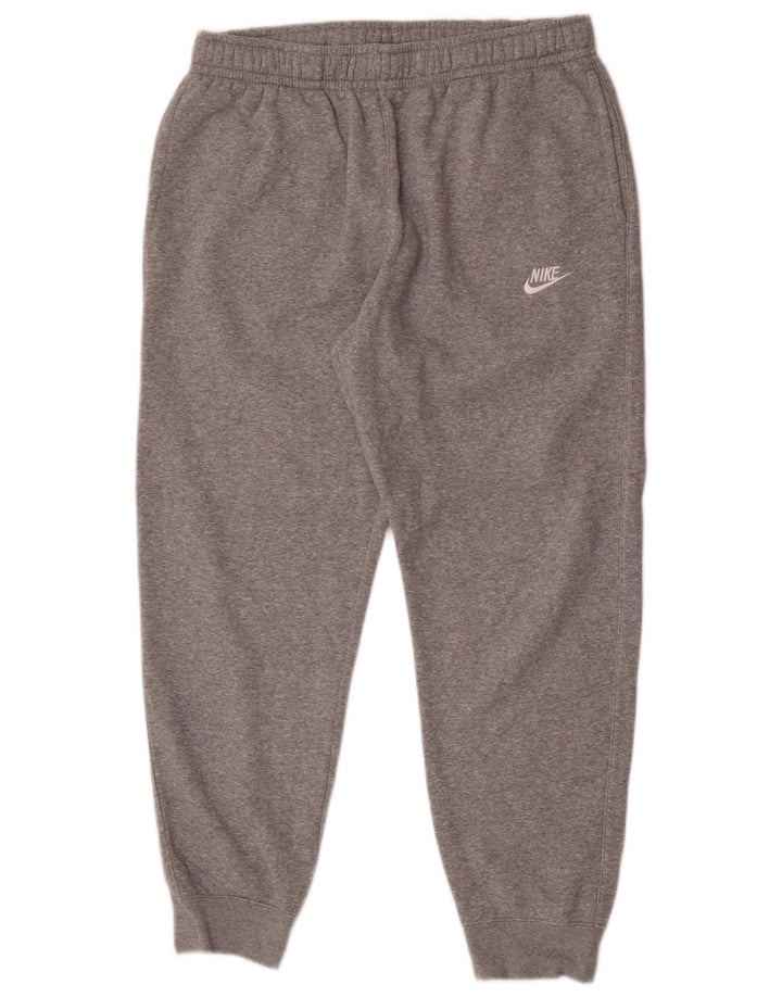 Nike træningsdragt bukser til mænd, joggers, store grå flækkede bomuld