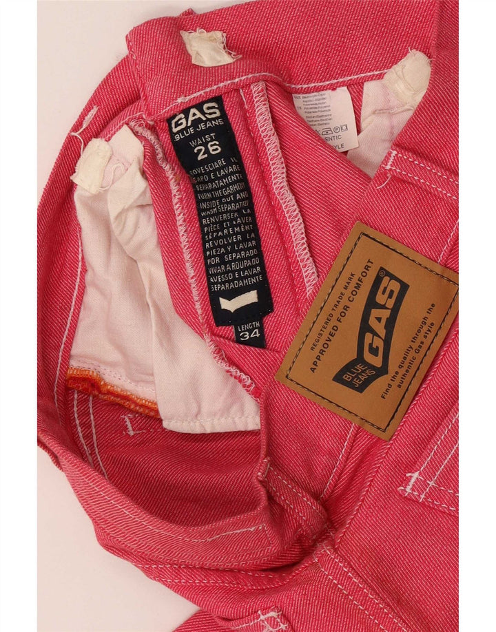 Gas Dame Bootcut Jeans W26 L31 Pink Bomuld