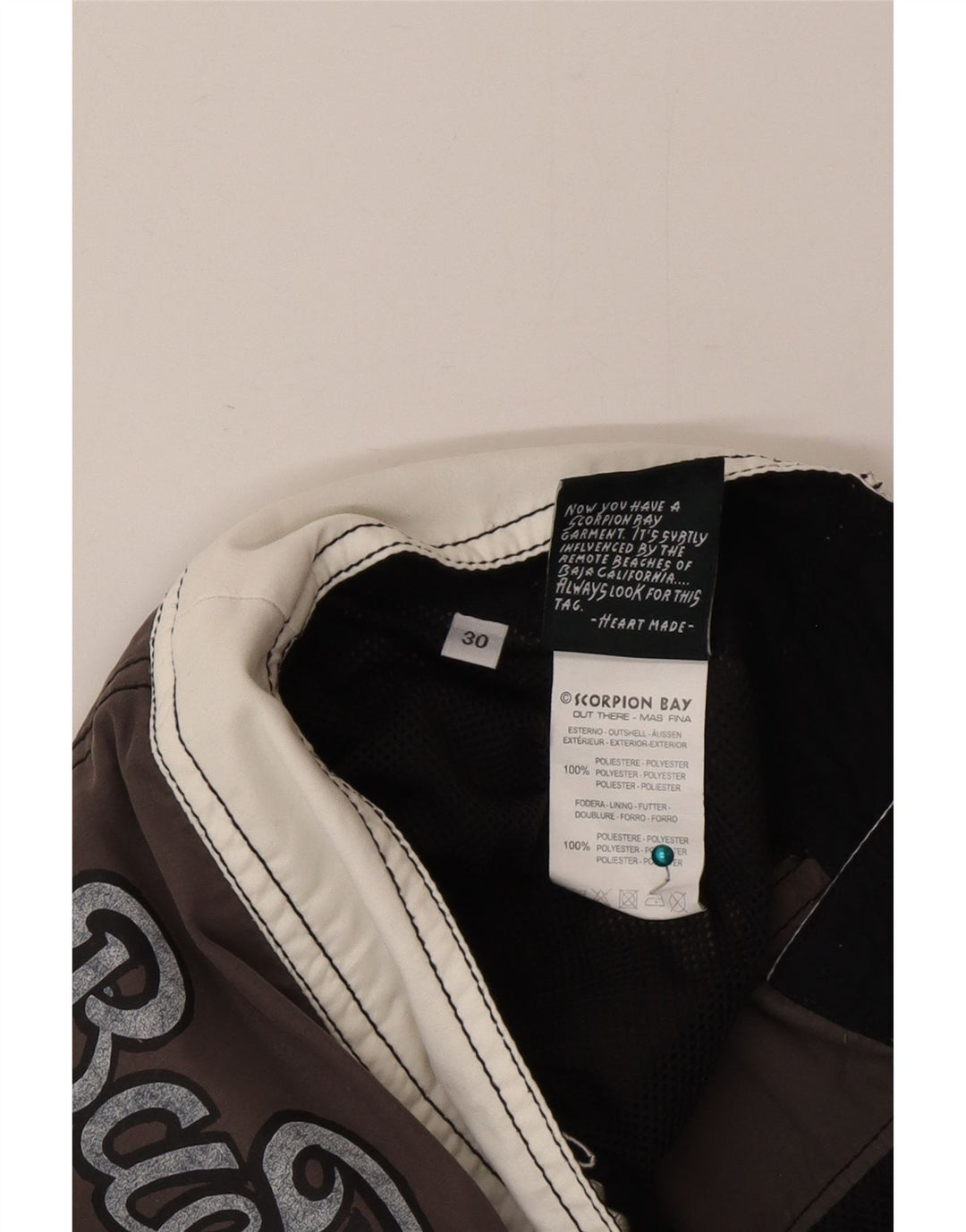 Scorpion Bay Herre grafiske svømmeshorts Medium Grå Colourblock