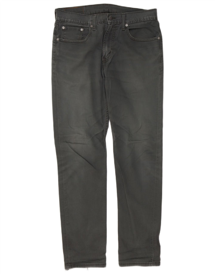Levi's Herre 502 tilspidsede jeans W32 L32 Grå bomuld